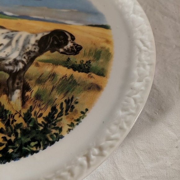 Made in Germany Decorated in Canada set of 2 Hunting dog vintage plates spaniel - Picture 11 of 11